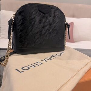 Authentic Louis Vuitton Alma Mini Ch Epi Leather
